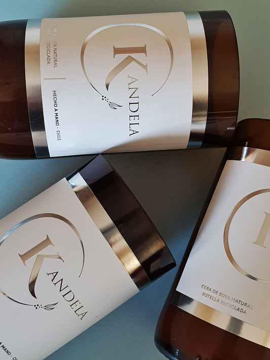 Kandela Clásica 170 gr - botella reciclada de cerveza
